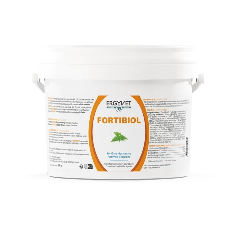 Fortibiol FORTIBIOL, levure de bière, vitamines, zinc, acides aminés de l’ortie, pour la fatigue, le cheval sportif et convalescent. Qualité de la peau, poils et sabots.